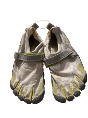 Vibram FiveFingers Mens Barefoot Running Shoes US 10 EU 42 White & Green M